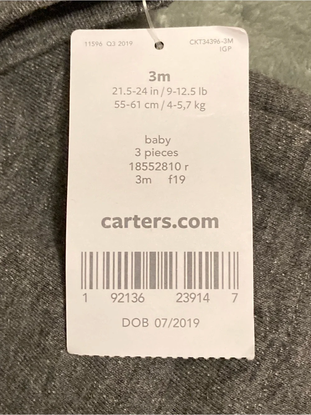 Carter’s 3M Love my Mommy 3 piece set NWT